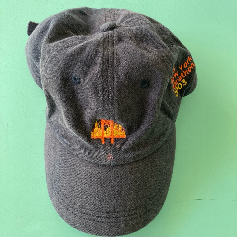 ING New York City NYC Marathon 2003 Baseball Cap ONE SIZE Cotton Buckle - Worn